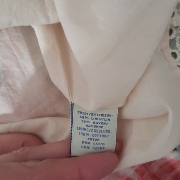 Anthropologie spring floral skirt blue and red. - Picture 6 of 7